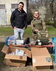 Rucksack für Sanitäter im Frontgebiet