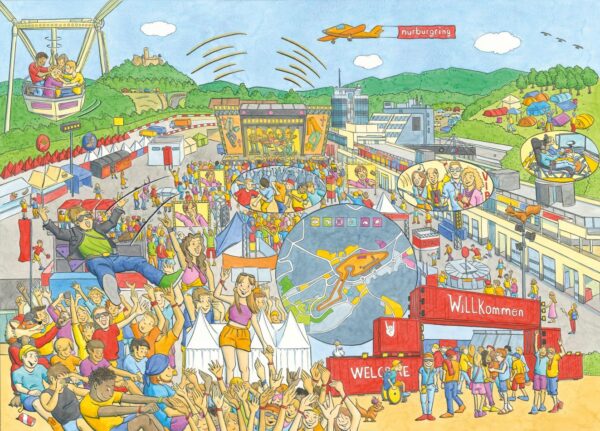 Mele Brink - Nürburgring Wimmelbild